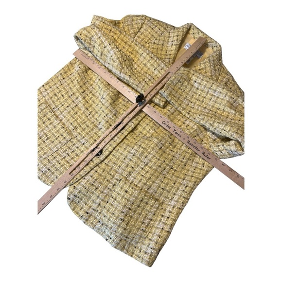 Jessica Howard Butter Yellow Tweed Blazer Size 20 ASO Clueless Preppy NA1 - Picture 4 of 4